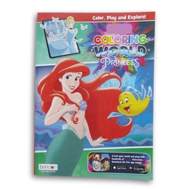 Coloring World Princesses Coloring & Activity Book with Stickers - 80 Pages