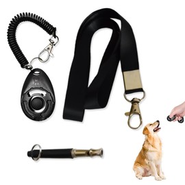 ZKGYUS 2 Stück Hundepfeife Rütter Rückruf, Klicker Hund, Lautlose Hundepfeife Hochfrequenz Lautlos,Erziehungshilfen für Hunde Pfeifen, Hundetraining Hundepfeifen, mit 1 Lanyard