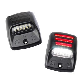 RUXIFEY - Luces LED para matrícula con tubo de neón OLED rojo compatible con Tacoma 2005 a 2015, Tundra 2000 a 2013