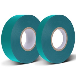 Easytle Stretch Tie Tape Roll, Total 2 Rolls 0.5“ x 150 Ft & 1" x 150ft Green Plant Garden Tie Tape Reusable Thick Sturdy Plant Ties Ribbon Garden Vinyl Stake for Indoor Outdoor Patio Plant Use