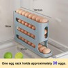 Ruayia Egg Storage for 30 Eggs, 4 Tier Egg Holder,