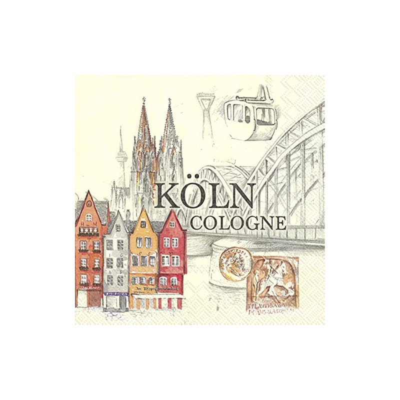 20 Napkins City K?ln 33 x 33 cm