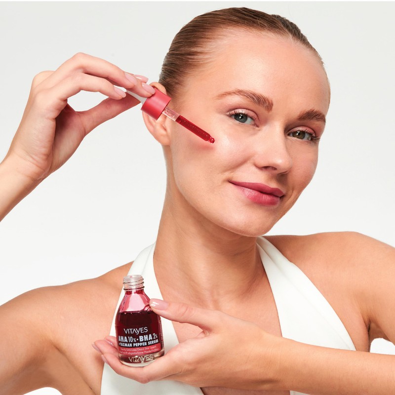 Vitayes AHA 10% + BHA 2% Red Exfoliating Serum, Pore