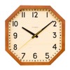 INTERZERO CHAMBRE OCTAGON CLOCK Wall Clock CH-054BR Brown W11.1 x