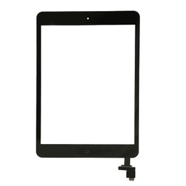 Tablet Digitizer Screen Tempered Glass Replacement Capacitive Touch Screen with IC Chip Home Button for IOS Mini 1 2