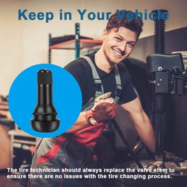 Riseuvo 5pcs TR415 Tire Valve Stem Rubber Snap-in Valves, Tubeless Valve Stems Suit for 0.625 inch Rim Holes on Standard Vehicle Tires