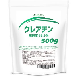 JAY&CO. サッと溶ける超微細パウダー 高純度99.9% クレアチン 無加工 (500g)