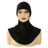 Hophor Hijab Undercaps Slouchy Beanies Cap With Tie Non-slip Caps