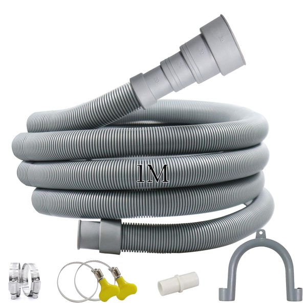 Quanerba Universal Drain Hoses 1 m/2 m/3 m for Washing