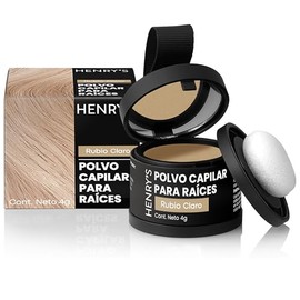Henrys Polvo para Retocar Races Rubio Claro,Rellena Zonas Escasas, Define la Lnea del Cabello y Cubre el Crecimiento de Races al Instante y en...     