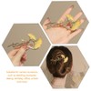 LALAFINA 2pcs Ginkgo Biloba Clip Womens Hair Clips Green Leaf