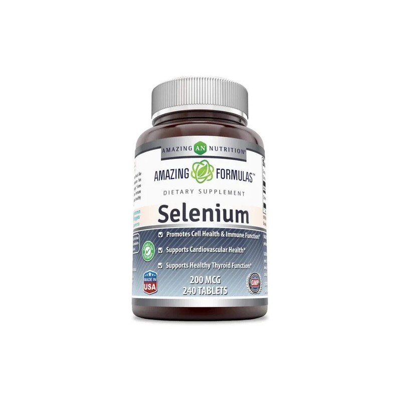 Selenio Selenium 200 Mcg 240 Tabletas Anticancerigeno Sabor Sin Sabor