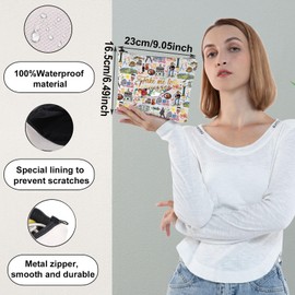 WZMPA Tennessee State Travel Makeup Bag Tennessee Journey Gift Take Me To Tennessee Zipper Pouch Bag Tennessee Tour Gift (Take Tennessee)