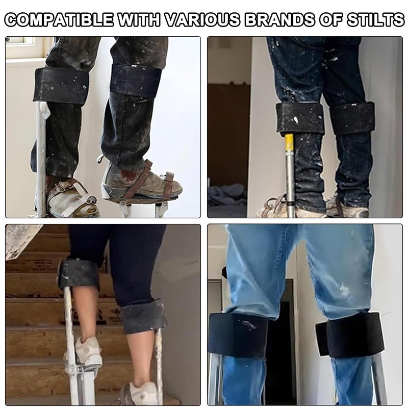 2PCS Drywall Stilts Straps - Adjustable Comfort Design Drywall Stilts