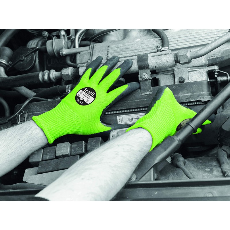 Traffi TG5140 Microdex Nitrile C Safe To Go Glove, Cut