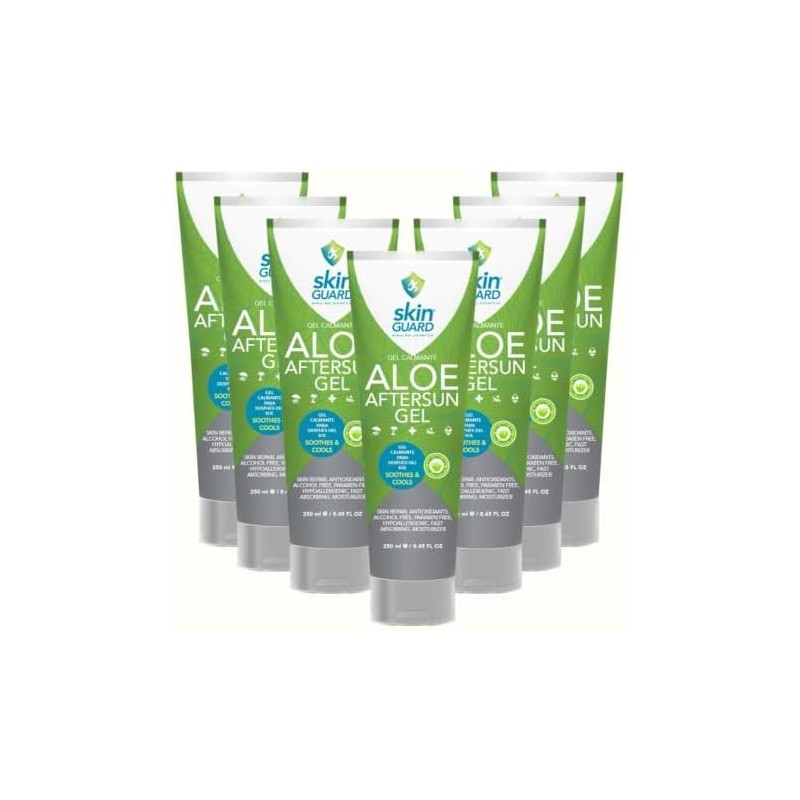 Skin Guard Pack 12 Piezas Gel 100% Aloe Vera Natural