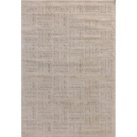 Loloi Amber Lewis Monty Collection MOT-01 Ivory/Taupe 4'-0" x 6'-0", .50" Pile Height, Accent Rug