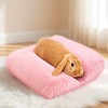 Vicenpal 15.7 x 14 Inch Rabbit Bed Thickened Fully Fur
