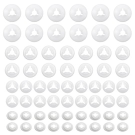 Toaob Pack of 180 Round Seals Washers for Safety Eyes 6 mm to 30 mm Plastic Doll Eyes Nose Discs Back for Crochet Bears and Doll Plush Toy Crafts