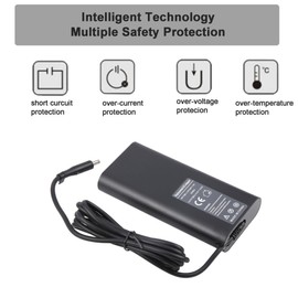 130W Laptop Charging Cable for Dell XPS 15 7590 9560 9570 9550 9530 Precision 5540 5510 5520 5530 M3800 M2800 DA130PM130 HA130PM130 0V3633 H 06TTYYH 6 Inspiron 19.5 V 6.67 A Power Supply Charger 4.5 x
