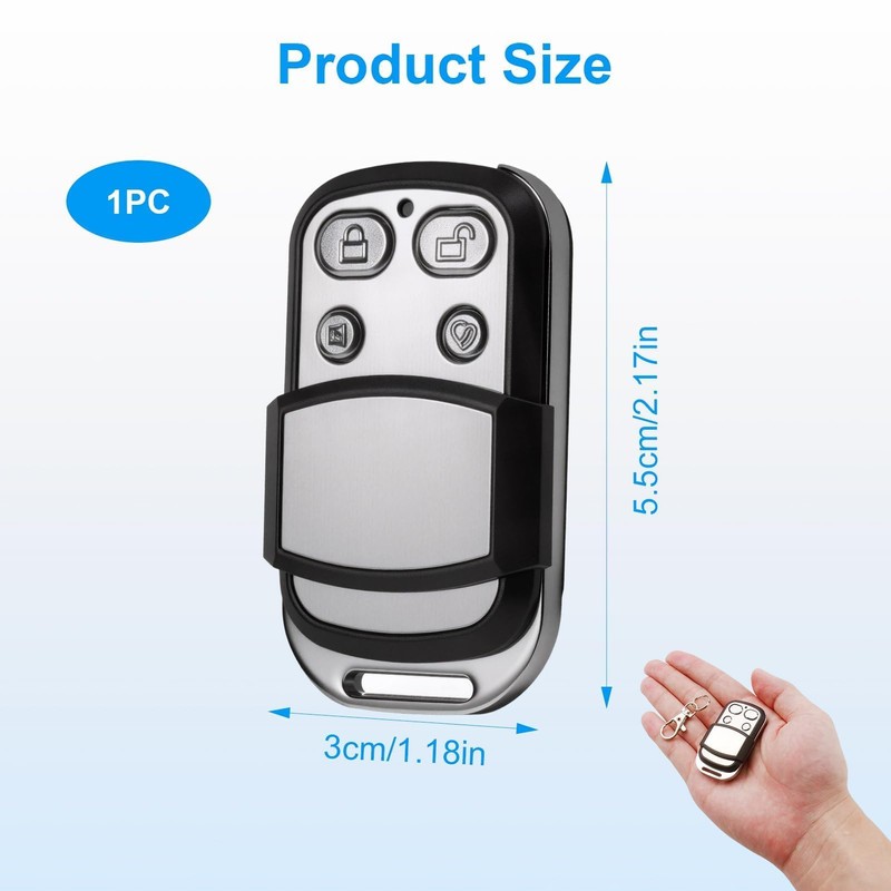 Universal 4 Button 433.92MHz Gate Remote Control Universal Remote Control