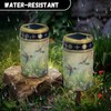 Uorisanigo Green Hummingbird Solar Memorial Lights for Graves Cemetery Flameless