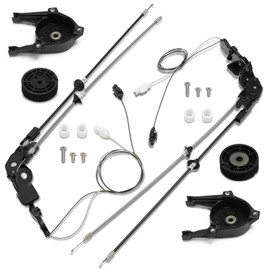 A-Premium Power Sliding Driver and Passenger Door Spool Control Cable Kit Without Motor Compatible with Toyota Sienna 2004-2010, Power Sliding Door Cable, 2-PC Set, Replace# 85620-08052, 85620-08042