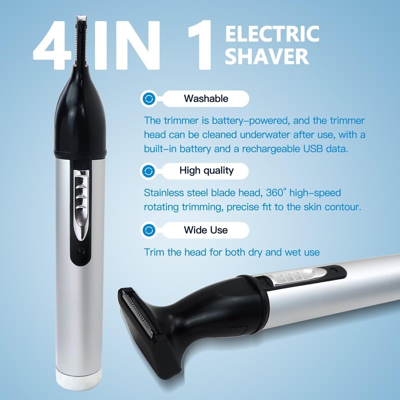 Xspeedonline 4 in 1 Women Men Trimmer Set Hair Clipper