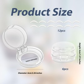 6pcs Stove Knob Safety Covers, with Double-Sided Tapes Universal Gas Oven Stove Knob Locks Covers for Child Baby Safety Proof Heat Resistant Kitchen Safety Accessories (Transparent)