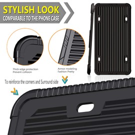 ZXFOOG Black License Plate Frame- Silicone License Plate Cover Holder for Front or Rear Car Tag, Rustproof Rattle Proof with Stainless Steel Mounting Screws Caps, 1 Pack