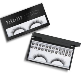 Nanolash Cluster Eyelashes for DIY Eyelash Extensions at Home, Pack of 36 - Eyelash Extension DIY, False Eyelashes (FANTASY)