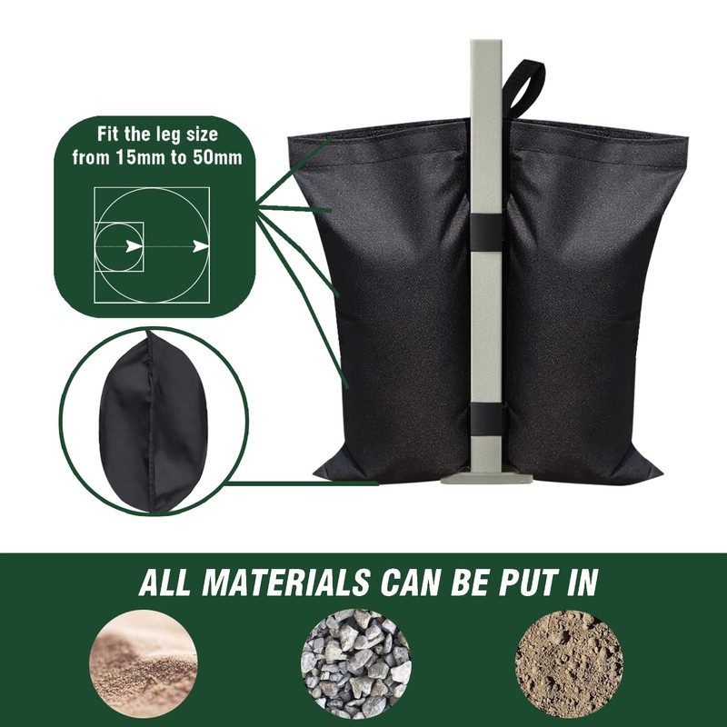 Eurmax USA Sandbag Tent Weights Bags, for Patio Umbrella Base,Outdoor