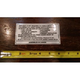 seadoo yamaha  SEADOO COAST GUARD YAMAHA KAWASAKI WAVERUNNER WARNING STICKER JET SKI DECAL