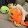 OUKEYI 11.8 Inch/30cm Lizard Plush Pillow, Cute Chameleon Plush Doll,