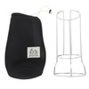 300ml Stackable Coffee Cups with Stand Stainless Steel Double Layer