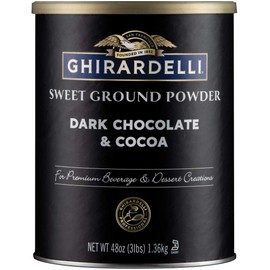 Ghirardelli Dark Chocolate & Cocoa - Sweet Ground Powder, Chocolate, 3 Lb