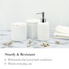 ZCCZ White Bathroom Accessories Set 6 Pieces - Toothbrush Holder,