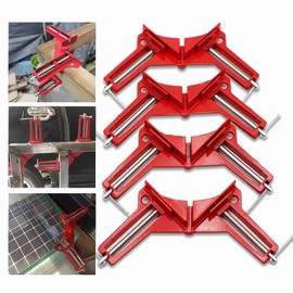Corner Clamps for Woodworking, 90 Degree Clamps 4Pcs Corner Clamp Right Angle Clamp Carpenter Square Woodworking Tools for DIY Framing, Shelving, Welding, Fish-tanks, Cabinets,Max 75mm Width