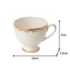 Narumi 51060-2491 Cup Saucer, Fine Pearl Accent Arabesque Gold, Gold,