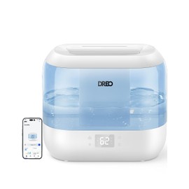 Humidifiers for Bedroom - Dreo Quiet (4L Water Tank) Cool Mist Top Fill Essential Oil Diffuser for Home, Smart App & Voice Control, Rapid Ultrasonic Humidification Baby Nursery and Plants, Blue