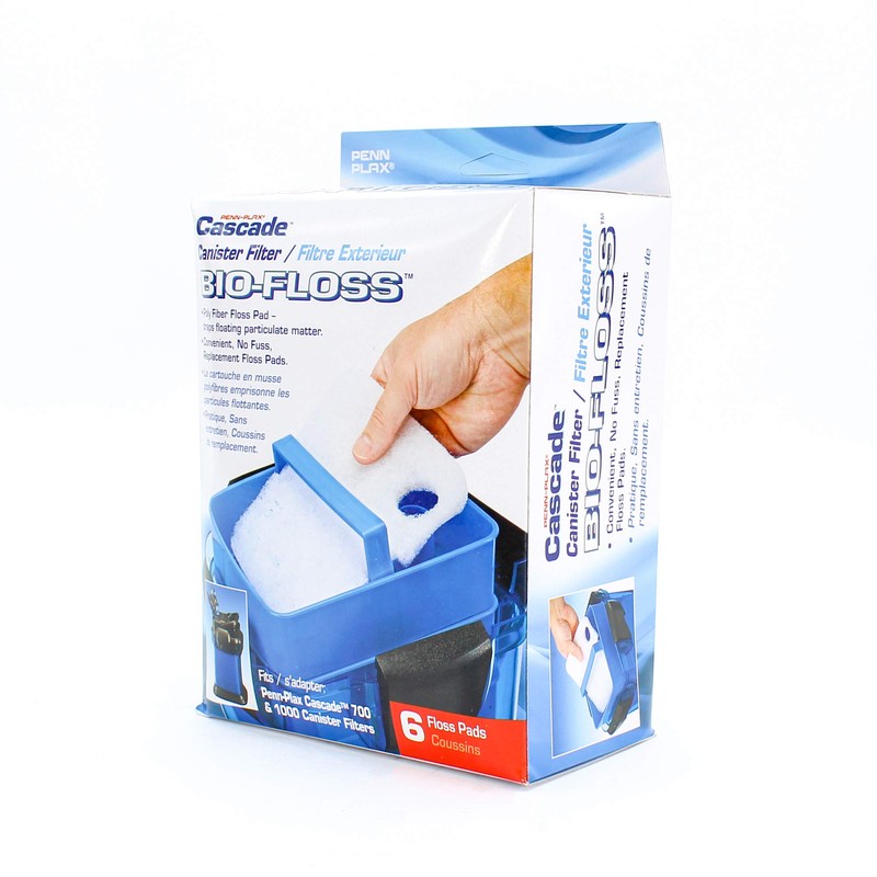 Penn-Plax Cascade 6 Pack Bio-Floss Replacement | Poly Fiber Floss