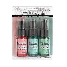 Trebbies Ranger Tim Holtz Distress Mica Spray Bundle - 18 one-ounce bottles (Complete Holiday Collection sets 1, 2, 3, 4, 5 and 6) Detail Sticks