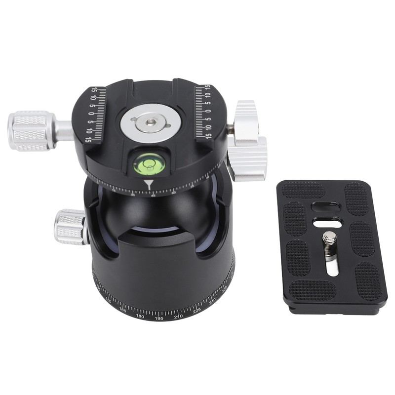 Panoramic Tripod Head Dual Panorama Low Gravity 360 Degree Rotating