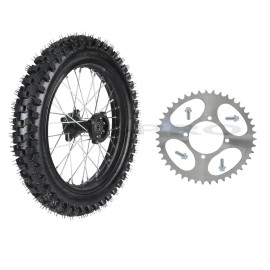 Unbranded 16" Rear Wheel 90/100-16 Tire On Rim Sprocket Pit Bike Apollo 125cc 150cc 250cc