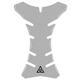 Autodomy Tank Pad Motorcycle Grey Carbon Fibre Universal V2 Motorcycle Tank Sticker 20 x 14 cm Suitable for All Motorcycle Brands