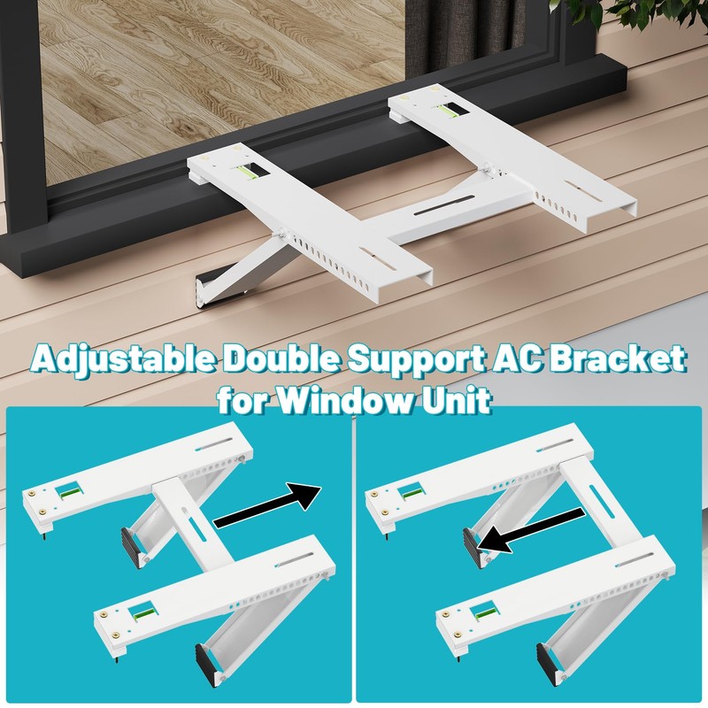Chiligent Window Air Conditioner Bracket, Support Up to 200 lbs
