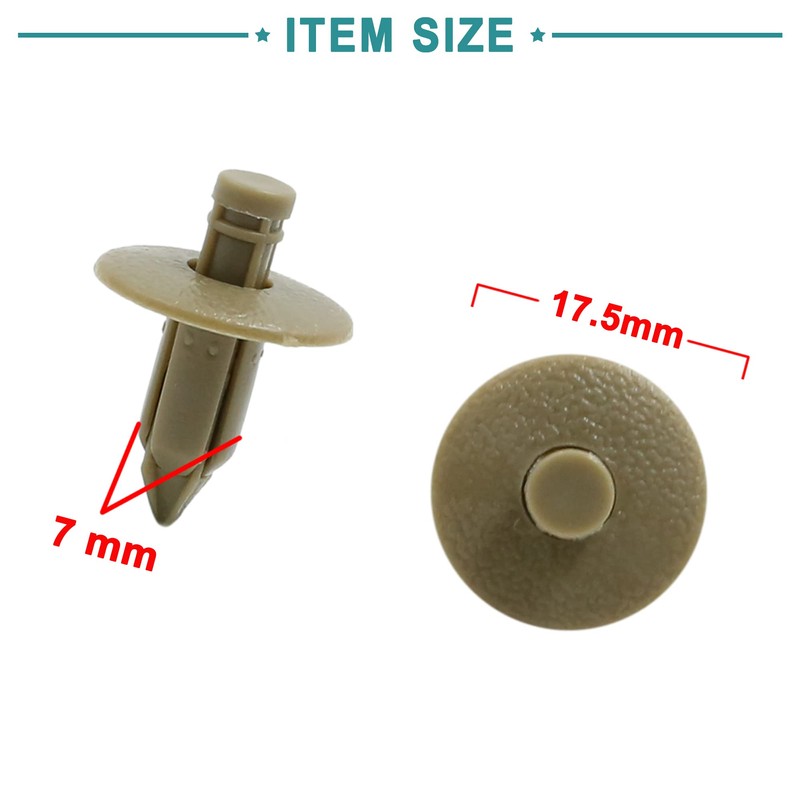 ACROPIX 20pcs Push In Car Door Trim Fender Rivet Retainer
