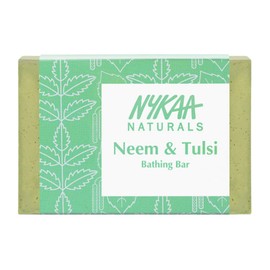Nykaa Naturals Bathing Soap - Purifying Soap with Protective Properties, Evens Out Skin Tone - Prevents Burns and Rashes - Neem and Tulsi - 3.5 oz
