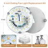 LED Ceiling Fan Light Retrofit Kit, 4 Inch, Ceiling Light