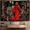 Invoibler Skull Tapestry Goth Wolf Tapestry Mushroom Moon Tapestry Death